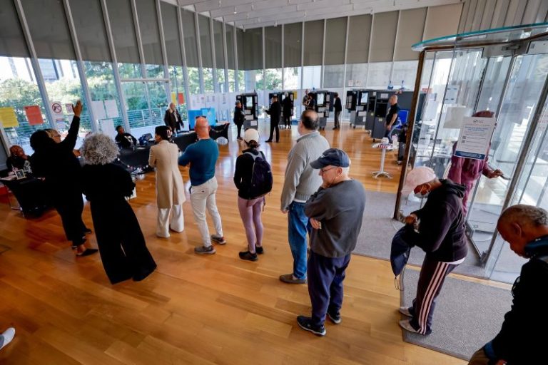 Harris and Trump locked in dead heat in seven-state poll, with some voters still deciding