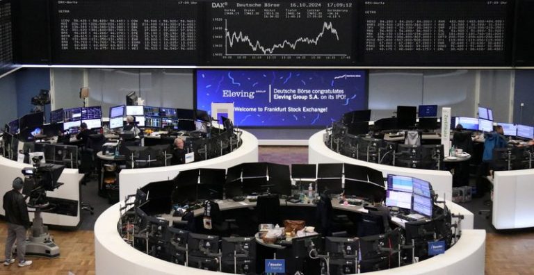 European shares gain as key data and US tech earnings loom