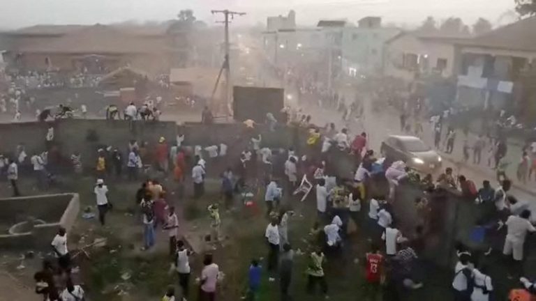 Authorities: Soccer stadium stampede kills at least 56 in Guinea