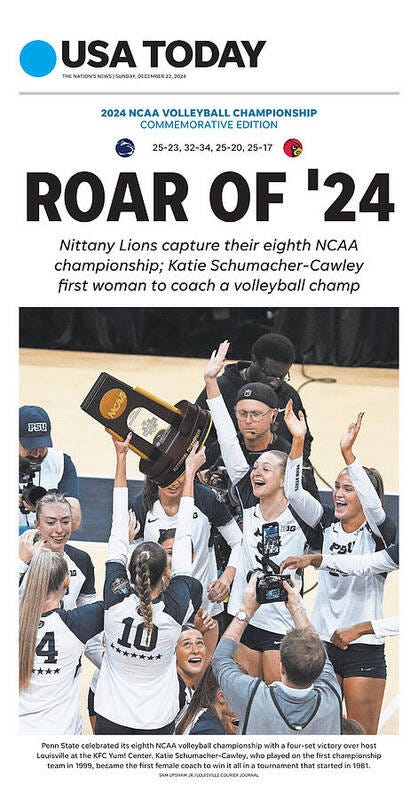 Celebrate Penn State’s volleyball championship with USA TODAY poster