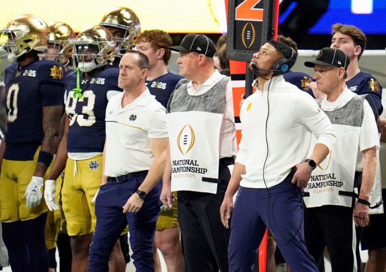 Notre Dame fake punt attempt backfires in CFP national championship