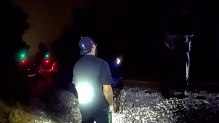 Marcus Jordan’s Lamborghini on train tracks before arrest: See video