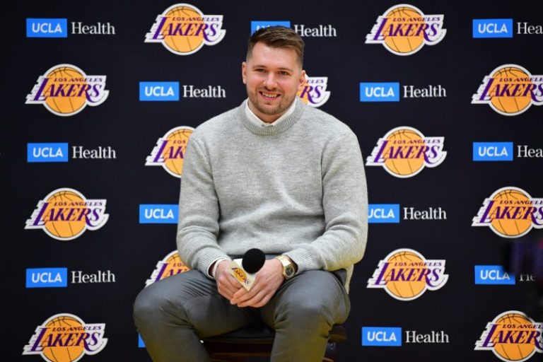 Will Doncic make his debut for the Lakers against the Warriors?