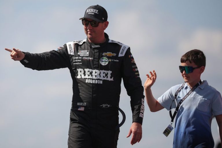 Two-time NASCAR champion will race head-to-head against 9-year-old son