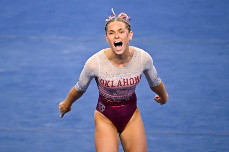 NCAA gymnastics recap: Oklahoma slips past Chiles, UCLA