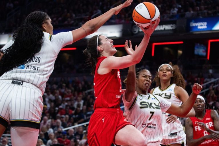 Caitlin Clark has triple-double in Fever-Sky showdown