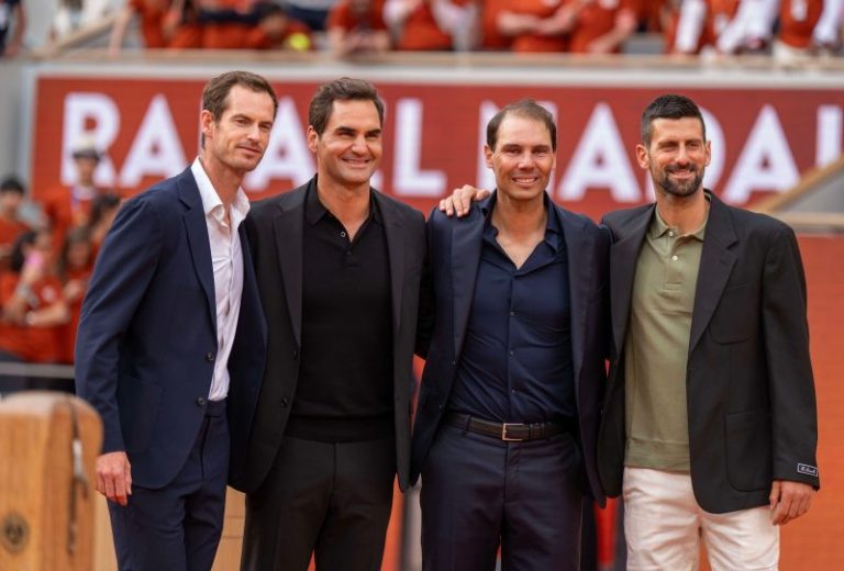 Nadal joined by trio of tennis legends at French Open tribute