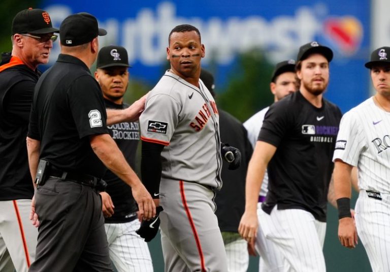 Devers’ home run incites Rockies pitcher, leads to brawl, ejections