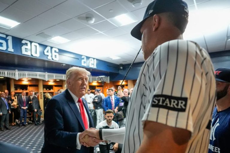 Trump marvels at Aaron Judge’s forearms