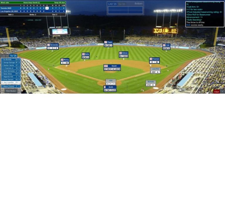 Simulated World Series Game 3 comes down to a play at the plate