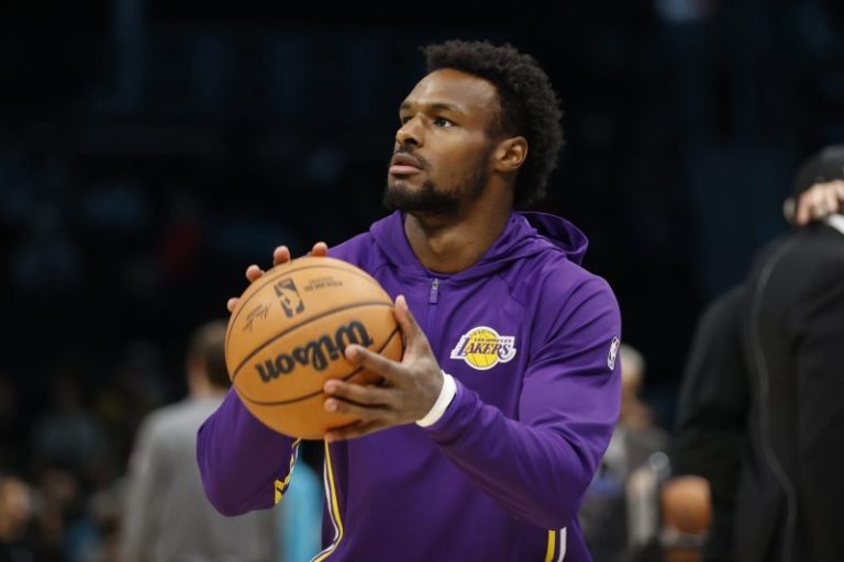 Bronny James will start as Lakers take on Bucks